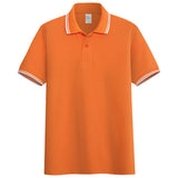 Summer Stand-up Collar Short-sleeved Polo Shirt Men