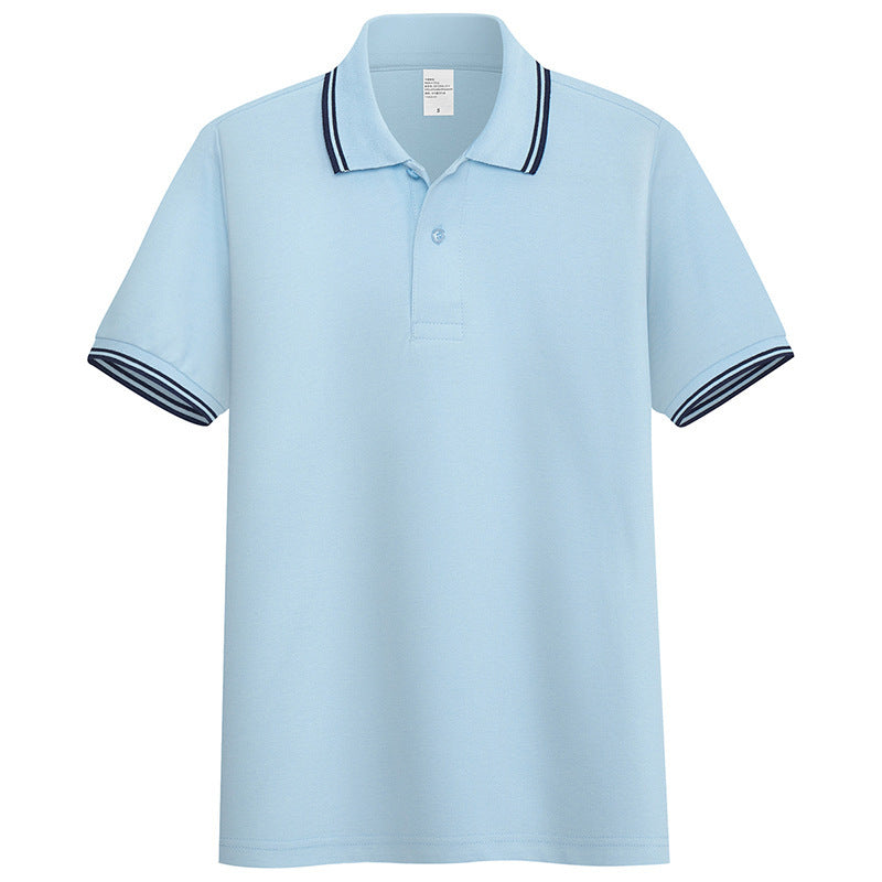 Summer Stand-up Collar Short-sleeved Polo Shirt Men