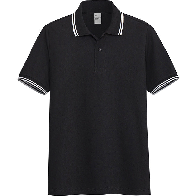 Summer Stand-up Collar Short-sleeved Polo Shirt Men