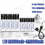 New 15V AA AAA USB Rechargeable Battery