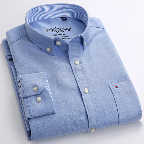 Men's Long Sleeve Oxford Shirt