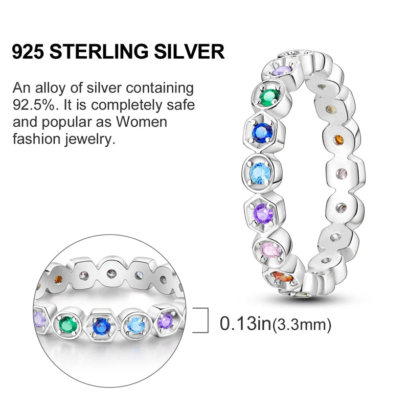 2024 925 Sterling Silver Blue Evil Eyes Ring Original Design Zircon Finger Rings For Women High Quality Wedding Jewelry Gift