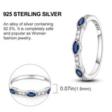 2024 925 Sterling Silver Blue Evil Eyes Ring Original Design Zircon Finger Rings For Women High Quality Wedding Jewelry Gift