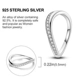 2024 925 Sterling Silver Plain Silver Ring Finger Infinite Symbol Rings Beaded For Women Original Luxury Fine Jewelry Gift Party