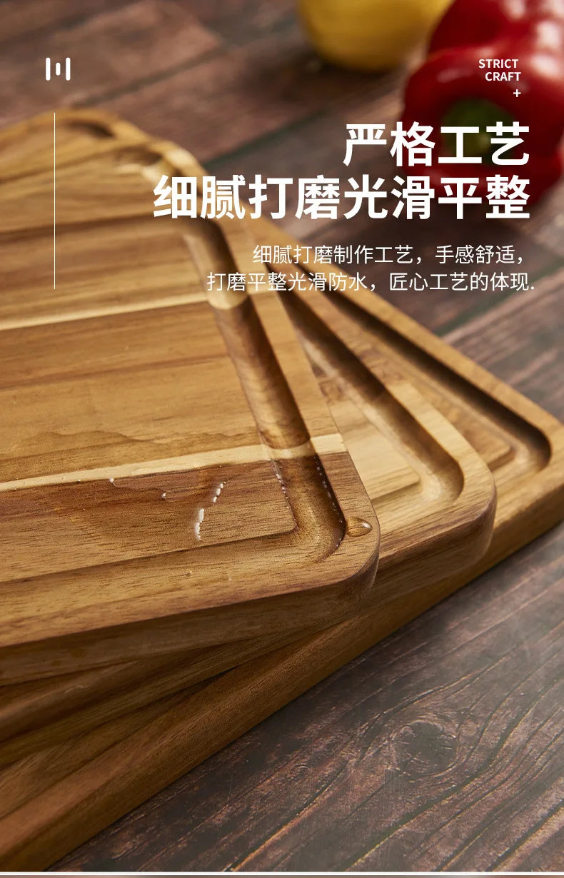 Wooden Cutting Boards Chopping Blocks Beech Walnut Cheese Cutting Board Butcher Block Meat Cutting Board For Kitchen Tools