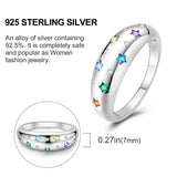 2024 925 Sterling Silver Blue Evil Eyes Ring Original Design Zircon Finger Rings For Women High Quality Wedding Jewelry Gift