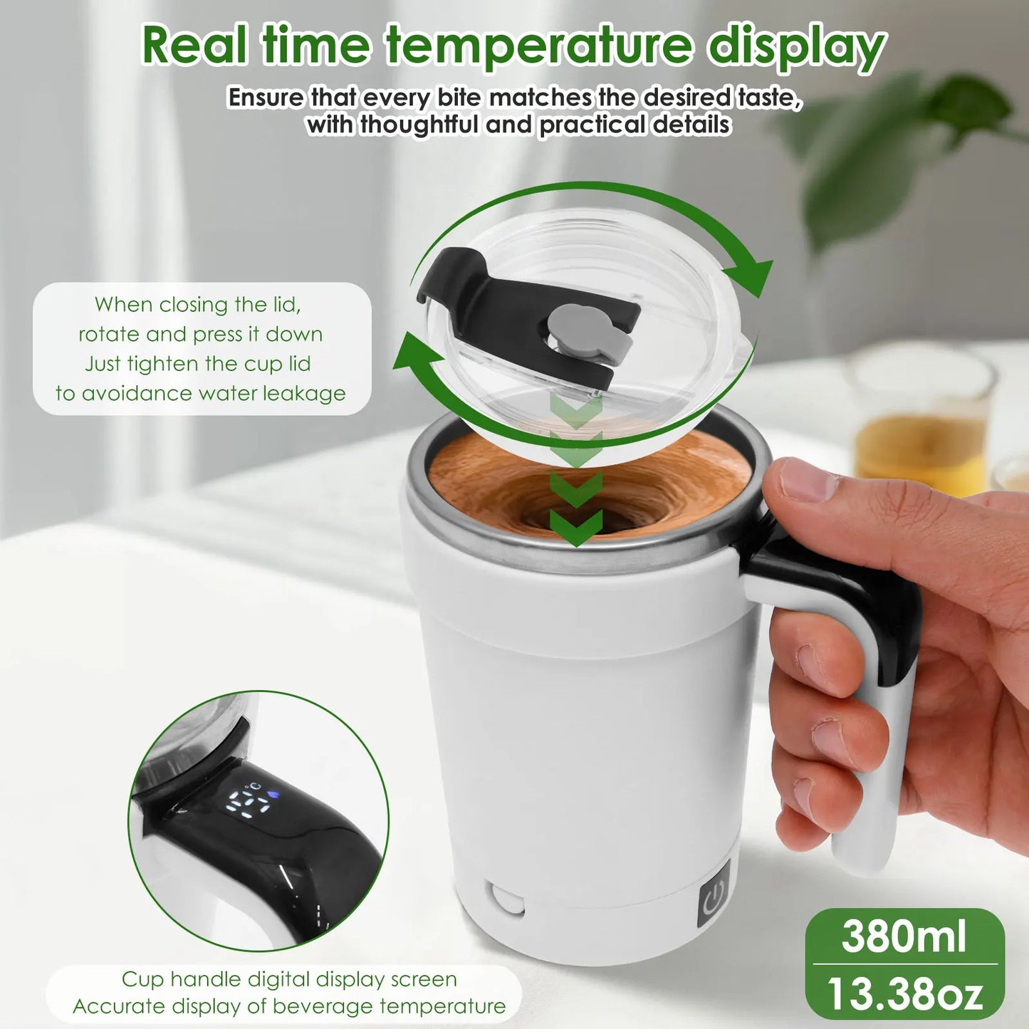TempSpin Magnetic Stirring Mug