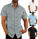 Summer Breeze Men’s Linen Dress Shirt