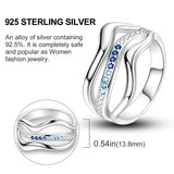 2024 925 Sterling Silver Blue Evil Eyes Ring Original Design Zircon Finger Rings For Women High Quality Wedding Jewelry Gift