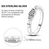 2024 925 Sterling Silver Plain Silver Ring Finger Infinite Symbol Rings Beaded For Women Original Luxury Fine Jewelry Gift Party