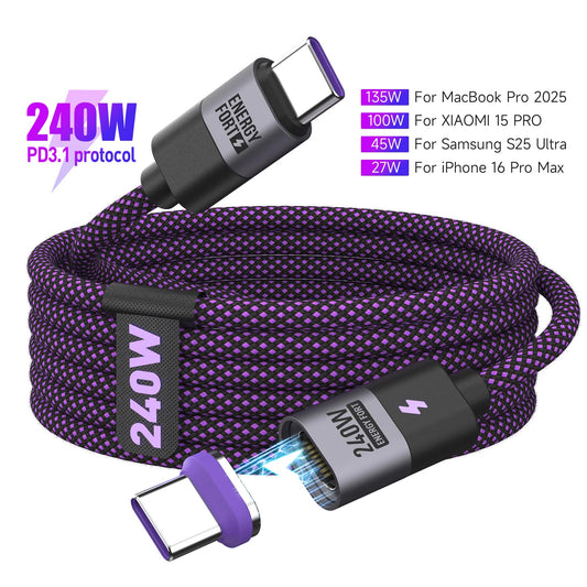 VoltMagnet 240W Magnetic USB-C Cable