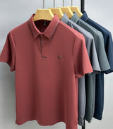 Men's Luxury Diamond Print Polo Shirt