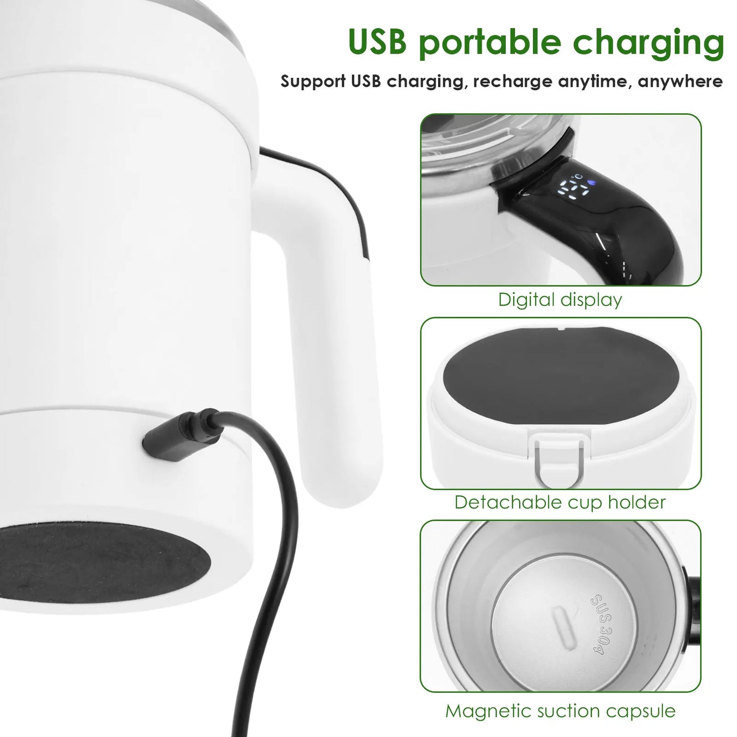 TempSpin Magnetic Stirring Mug