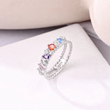 2024 925 Sterling Silver Blue Evil Eyes Ring Original Design Zircon Finger Rings For Women High Quality Wedding Jewelry Gift