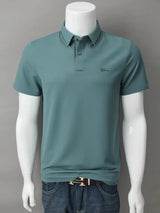 Men's Luxury Diamond Print Polo Shirt