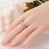 2024 925 Sterling Silver Plain Silver Ring Finger Infinite Symbol Rings Beaded For Women Original Luxury Fine Jewelry Gift Party