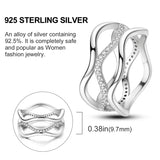 2024 925 Sterling Silver Plain Silver Ring Finger Infinite Symbol Rings Beaded For Women Original Luxury Fine Jewelry Gift Party