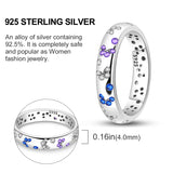 2024 925 Sterling Silver Blue Evil Eyes Ring Original Design Zircon Finger Rings For Women High Quality Wedding Jewelry Gift