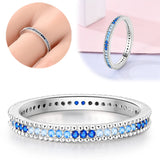 New 925 Sterling Silver Rings Stackable Infinite Heart Daisy Flower for Women Original Silver 925 Wedding Ring Jewelry Gift