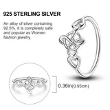 2024 925 Sterling Silver Plain Silver Ring Finger Infinite Symbol Rings Beaded For Women Original Luxury Fine Jewelry Gift Party