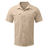 Summer Breeze Men’s Linen Dress Shirt