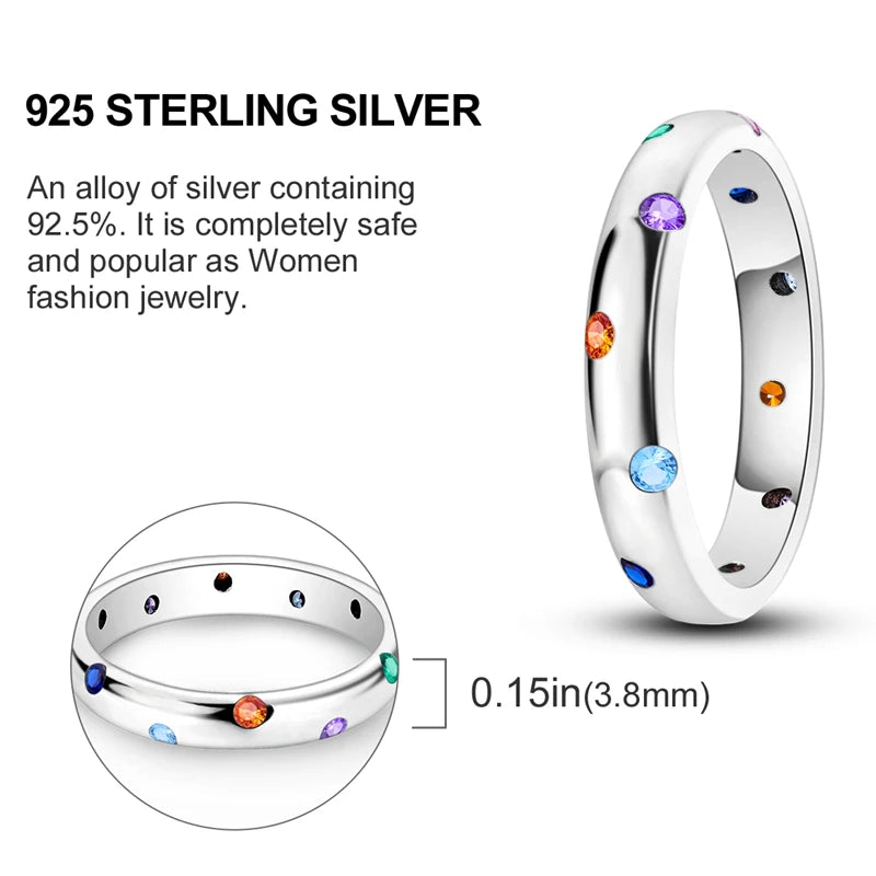 2024 925 Sterling Silver Blue Evil Eyes Ring Original Design Zircon Finger Rings For Women High Quality Wedding Jewelry Gift