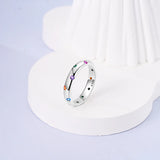 2024 925 Sterling Silver Blue Evil Eyes Ring Original Design Zircon Finger Rings For Women High Quality Wedding Jewelry Gift